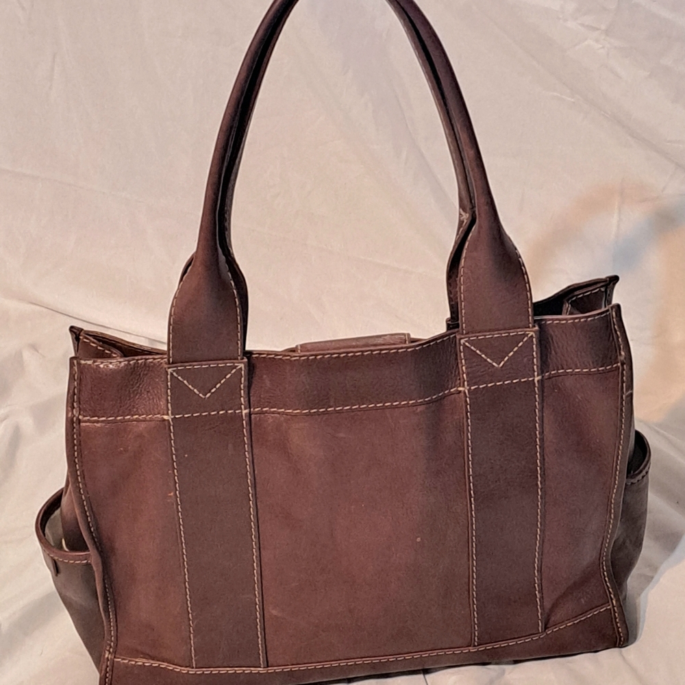 Large Michael Kors Leather Satchel Handbag
